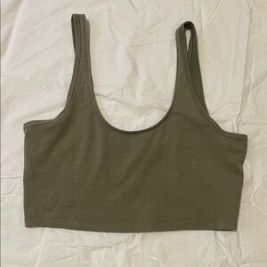 Khaki Green Women's Tank Top
